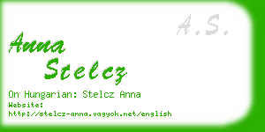 anna stelcz business card